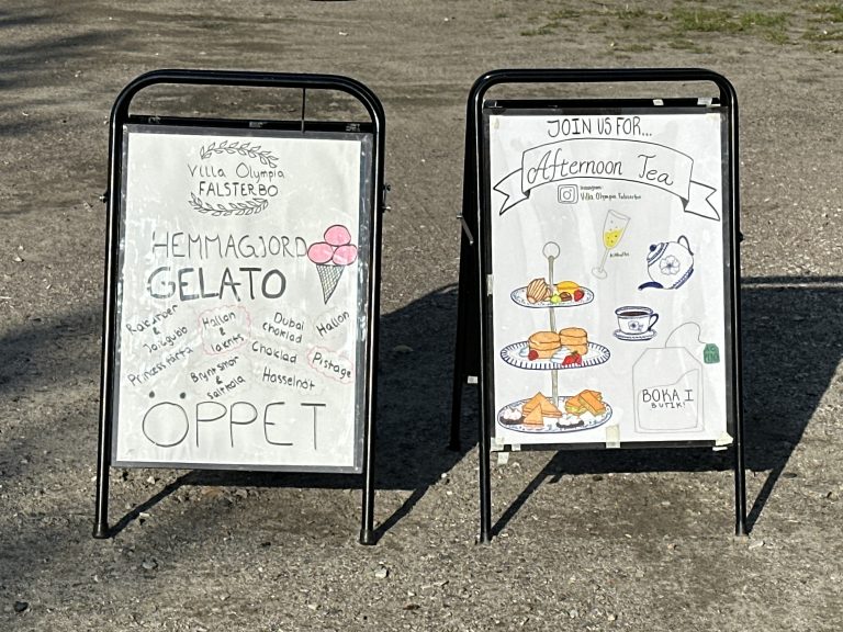 Hemmagjord gelato och Afternoon tea på Villa Olympia Falsterbo